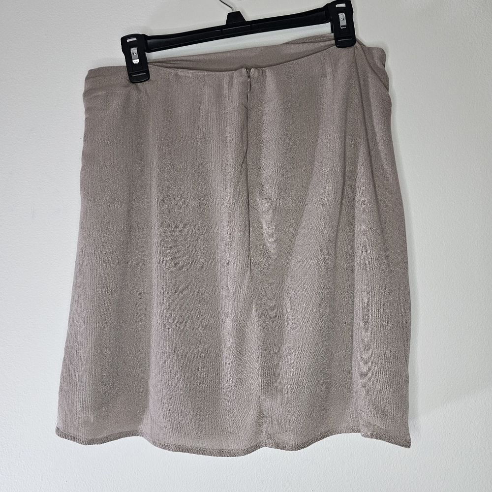 JustFab Wrap Tie Skirt Sz L - Picture 8 of 9
